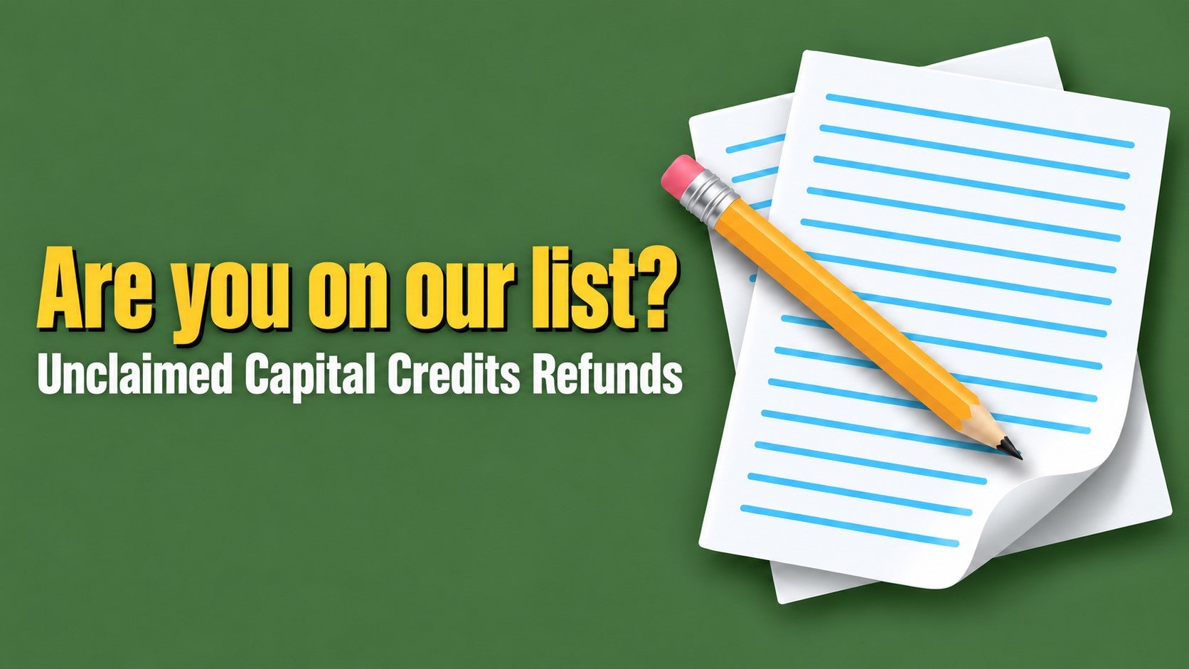 Are you on our list?